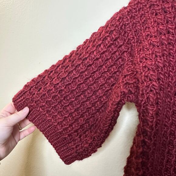 Anthropologie Plenty by Tracy Reese Waffled Turtleneck Chunky Sweater Small NEW - Picture 3 of 9